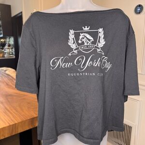 Wild Fable Off Shoulder Crop Top “New York City”